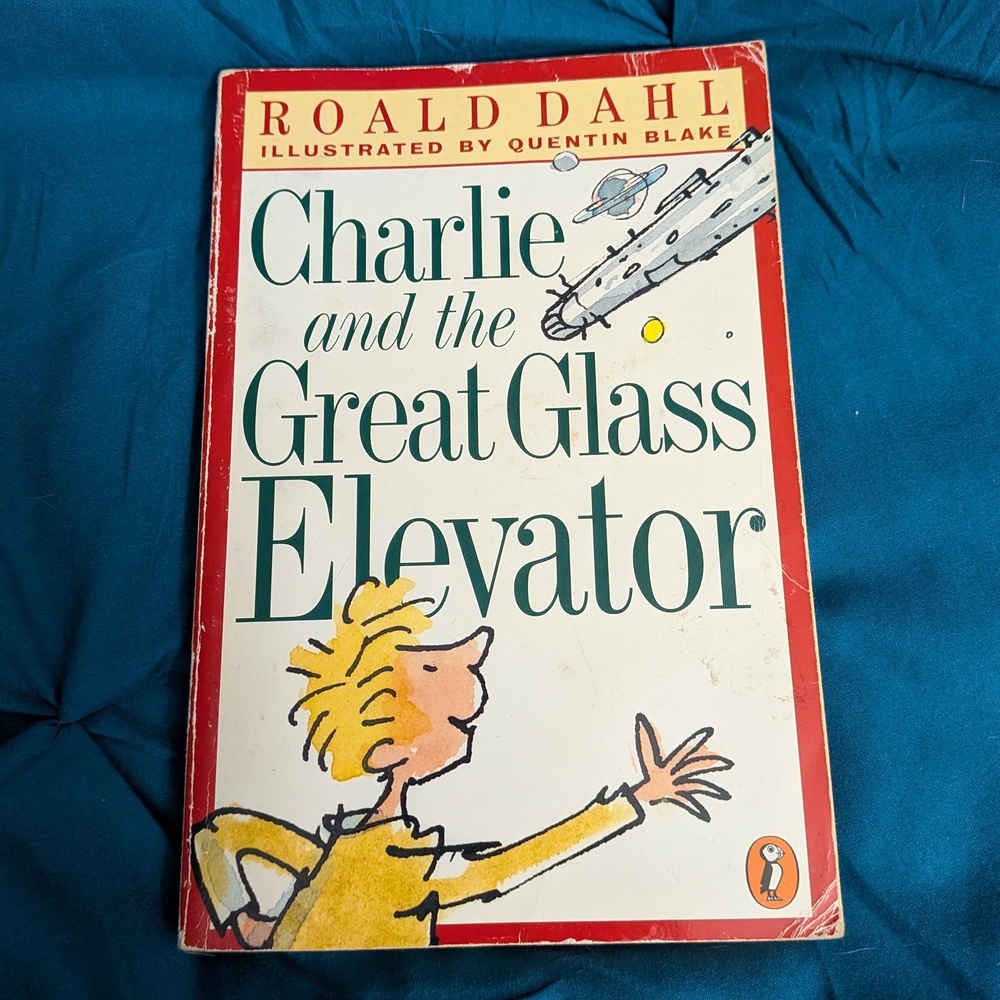 Charlie and the Great Glass Elevator Paperback Book Kids Fiction Elementary Age